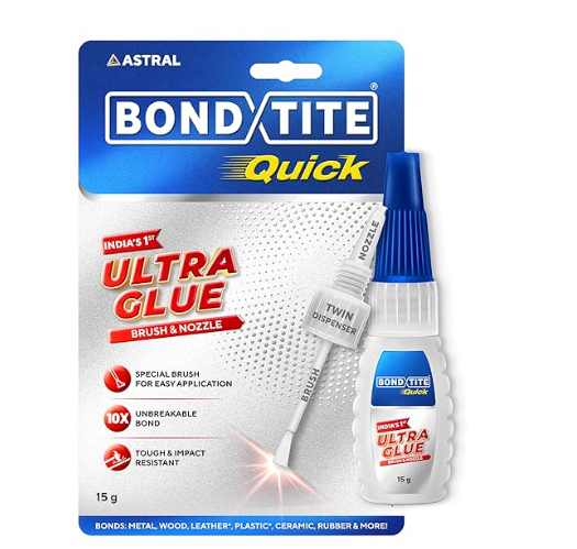 Bondtite Quick Glue with Milti Dispenser | Nozzle + Brush