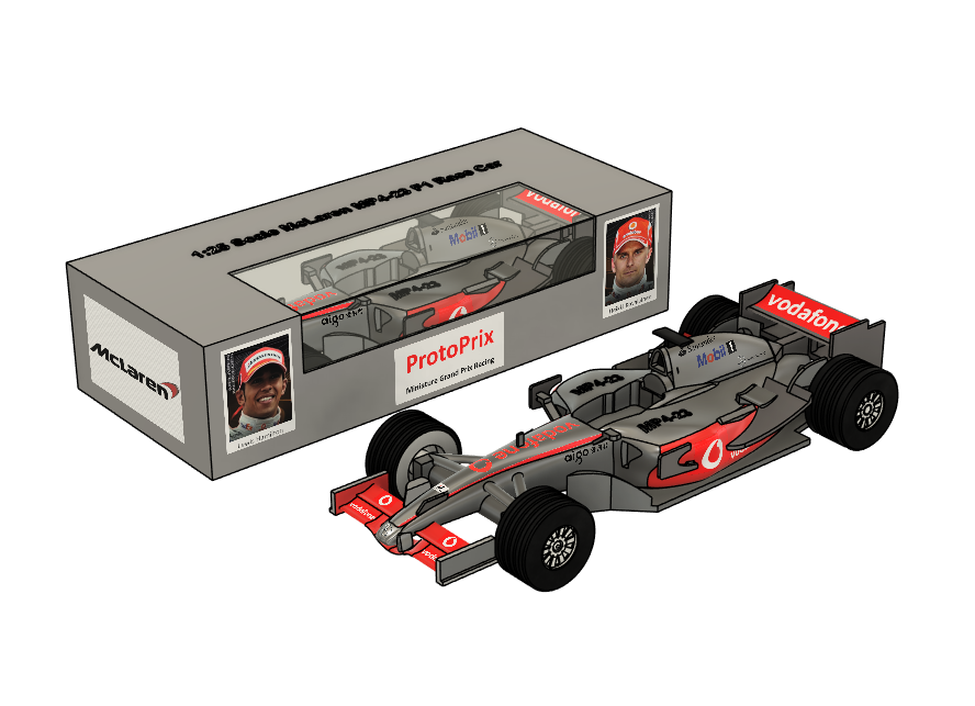 McLaren MP4-23 (2008) 3D Printed Model